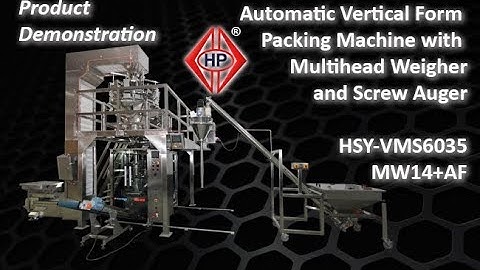 Automatic Vertical Packing Machine with Multihead Weigher and Screw Auger - HSY VMS6035MW14+AF