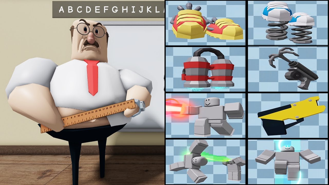 All Items Unlocked GREAT SCHOOL BREAKOUT OBBY HARD MODE - Roblox New Update All Morphs Full Gameplay