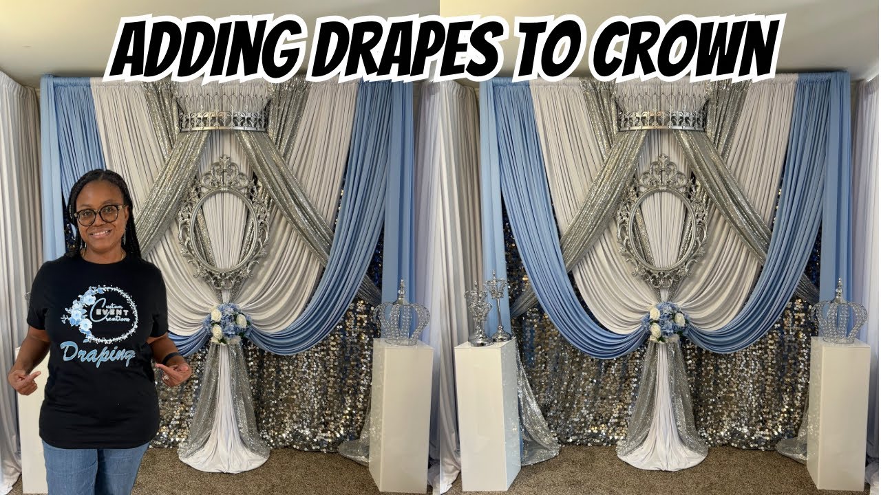 How to add drapes to a crown