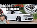 🐒 RB30DET SKYLINE POWERED MONSTER RIPS THE STREETS! NISSAN LAUREL DRIFT CAR