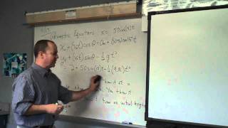 2010.11.17 Physics Parametric Equations for Ballistic Trajec