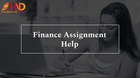 Finance Assignment Help