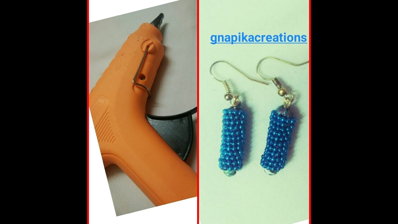 HOW TO PREPARE EARRINGS EASY WAY USING GLUE GUN YouTube