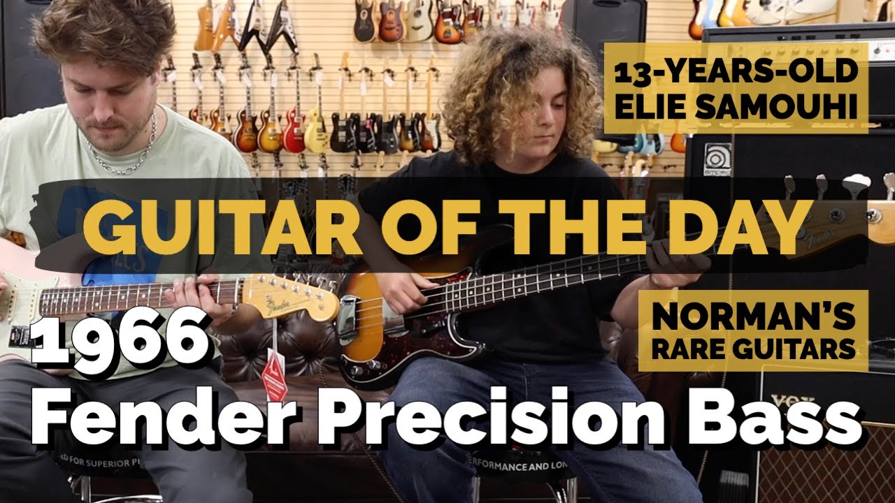 Guitar of the Day: 1966 Fender Precision Bass | 13-years-old Elie 