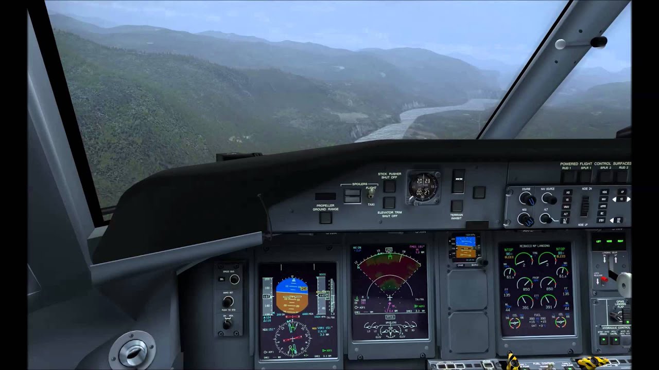 Dash 8 Q400 Castlegar (ICAO:CYCG)  RWY 15 approach