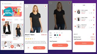 e-commerce shopping app in flutter -  shopping app ui design flutter