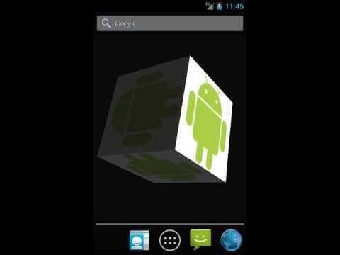 Android App 3D Picture Cube Wallpaper