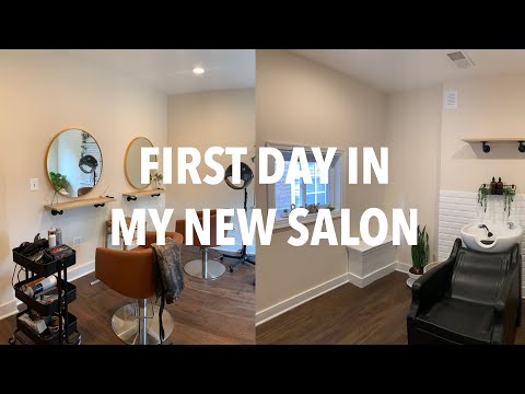FIRST DAY AT MY NEW SALON + SALON TOUR!