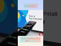 How to App uninstall in Iconic Vivid/ Nova/Android Tv app uninstalled problem#ytshorts#yt#ytshort