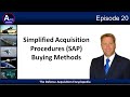 Episode 20 simplified acquisition procedures sap buying methods