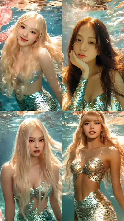 blackpink mermaid version #blackpink #kpopedit #koreanrappers #kpop #koreansingers