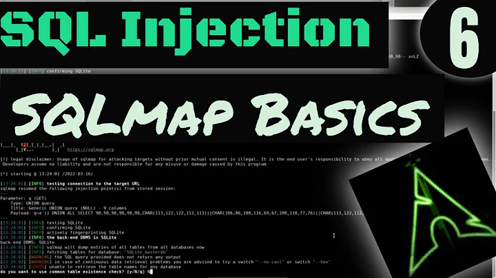 Sqlmap Basics  - Extracting Entire Database From WebApp - SQL Injection Part 6