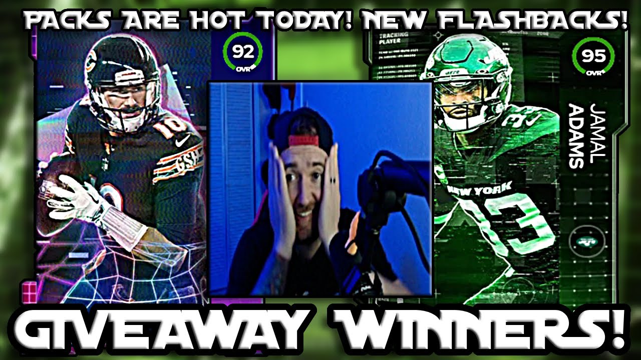 GIVEAWAY WINNERS! PACK WERE HOT TODAY! NEW FLASHBACKS! VERRETT, MONEY MITCH AND MORE! MADDEN 22