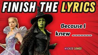 Can You Finish the Lyrics? Wicked Movie Songs Challenge! 💚🎤