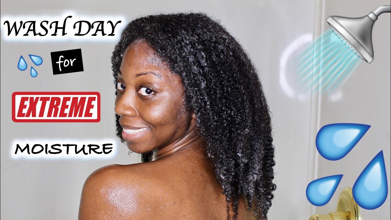 WASH DAY | HOW TO GET EXTREMELY MOISTURIZED TYPE 4 NATURAL HAIR that will LAST ALL WEEK!
