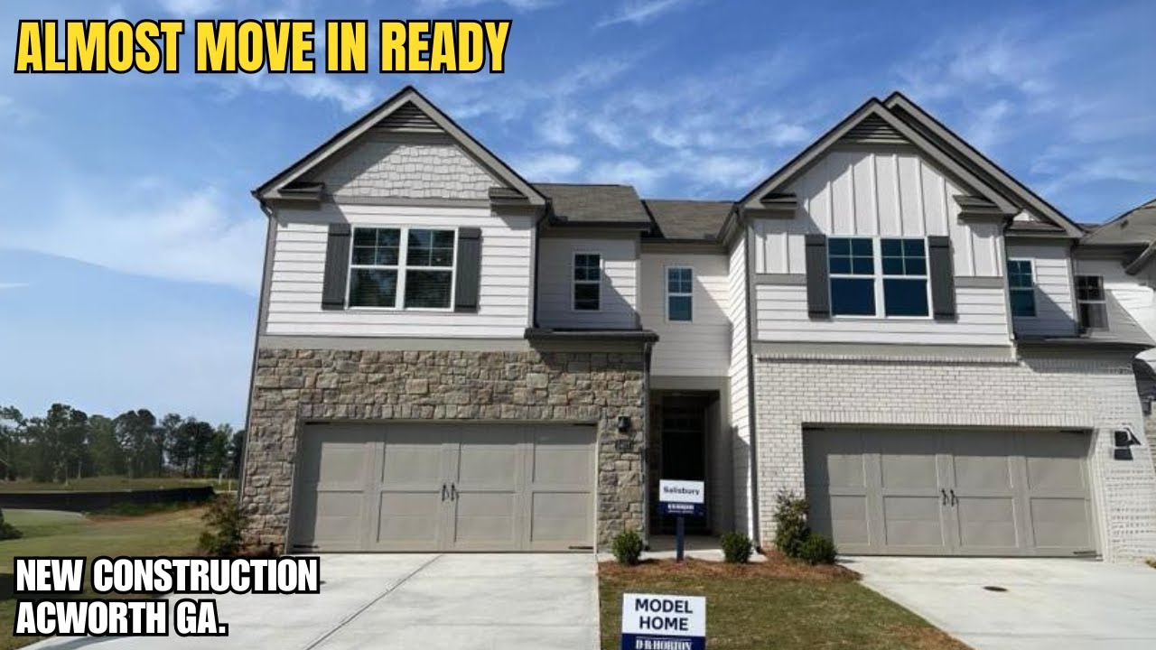 Homes For Sale ALMOST MOVE IN READY NEW CONSTRUCTION Acworth Ga