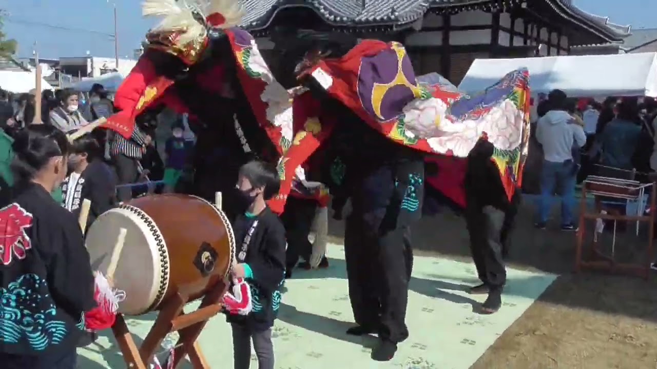 善通寺獅子舞保存会獅子舞大会一斉演舞「２０２２善通寺空海まつり」