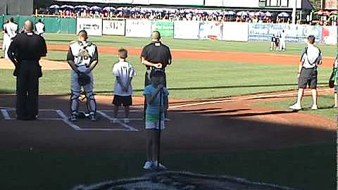 Bella Muscarello Singing National Anthem 7-15-10