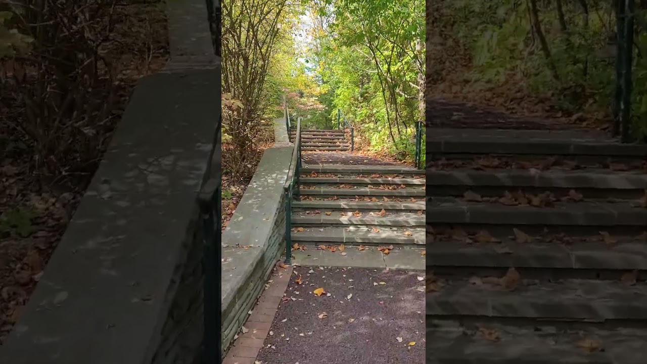 Stairway at Grey Towers Mansion