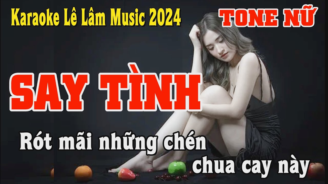 Say Tình Karaoke Tone Nữ - Lê Lâm Music