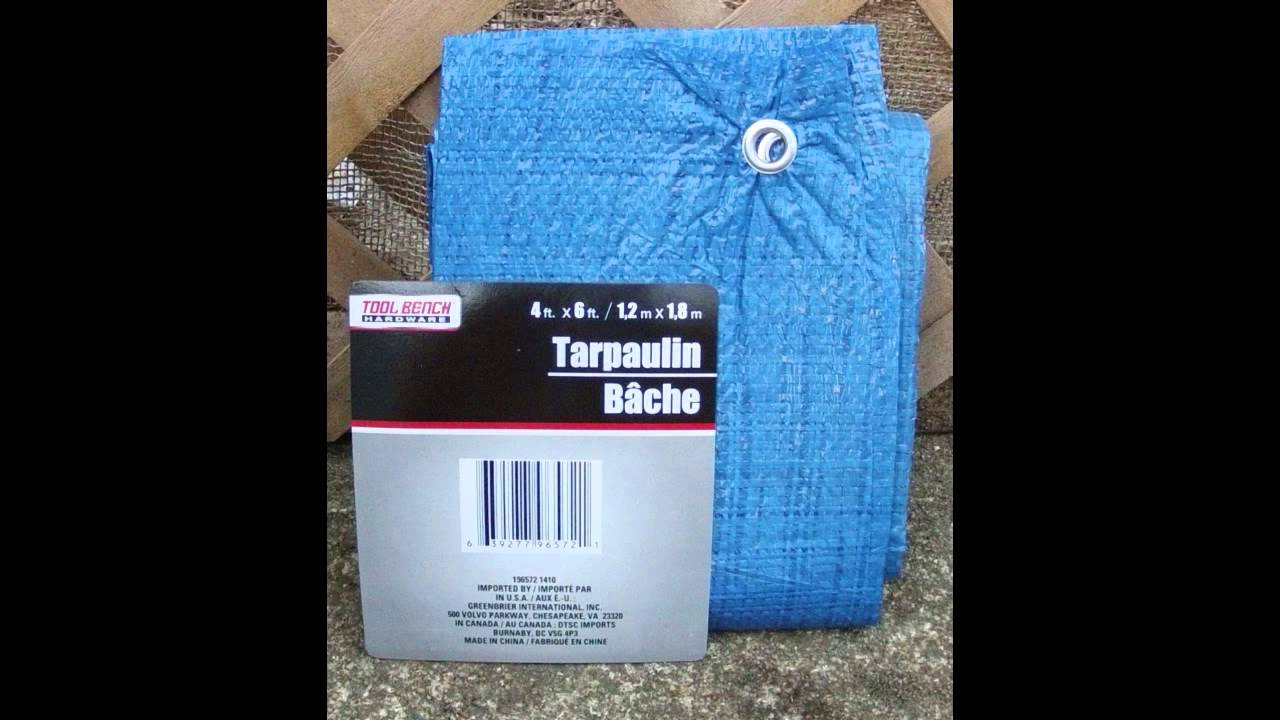Review of the Dollar Store Ultralight 4'x6' Tarp YouTube