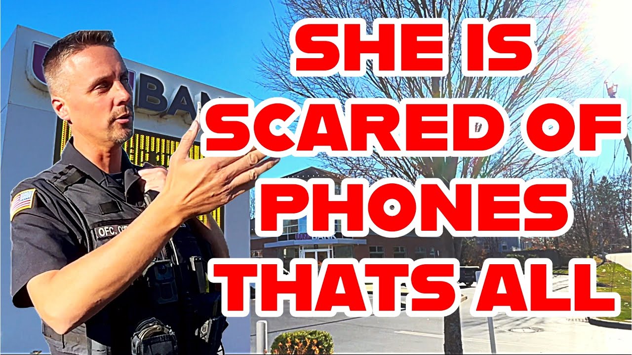 Crazy Karen Calls Feelings Enforcement Because She Is Scared of A Phone🤡