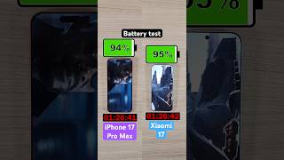 iPhone 17 Pro Max vs Xiaomi 17 battery test!