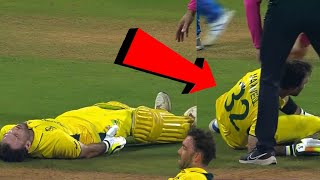 Injured Glenn Maxwell Fall Down Badly Shivering Trembling But Maxwell Innings Won Aus
