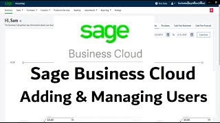 Sage Business Cloud Accounting - Adding & Managing Users #learnsage #sagebusinesscloud