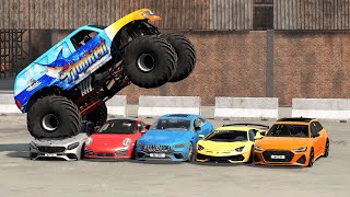 Monster Truck Vs Cars – Beamng.drive