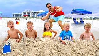 24 HOURS TRAPPED ON THE BEACH!  (DBEJCK Summer Vacay!)