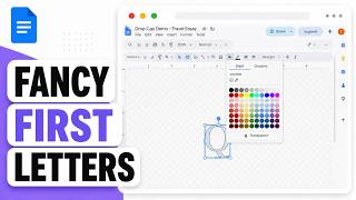 How to Create a Drop Cap in Google Docs (Magazine Intro Letter)