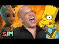 Vin Diesel Loses It Doing Baby Groot AS Bart Simpson! Plus, Buzz Lightyear & Nina Dobrev)