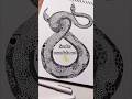 Snake mandala drawing 🐍🐍🍀#art #trending #shorts #snake#viral