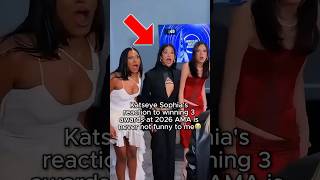 KATSEYE reaction to winning 3 awards at 2026 AMA is so funny #shorts #katseye #bts