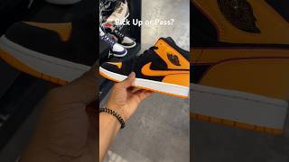 Jordan 1 Mid Fat Tongue Black Orange 🍊#nike #sneakers #shoes #jordan #pickuporpass #fyp