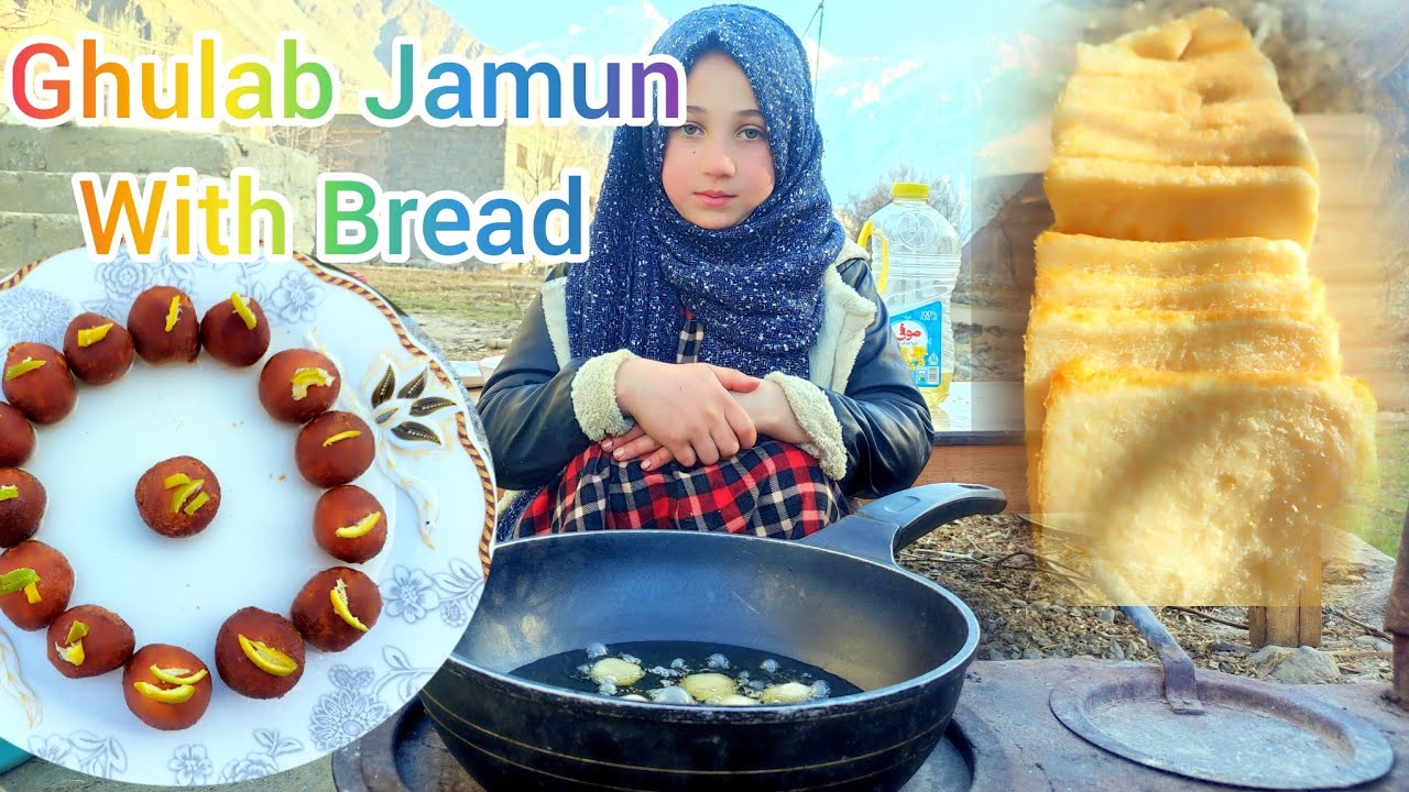 Ghulab Jamun Recipe || Easy Recipe With Bread || Mountain Taste ||