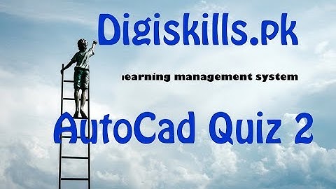 Digiskills Autocad Quiz 2 in 2019 [urdu/hindi]