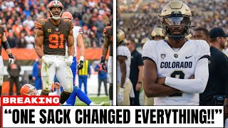 BREAKING 2026: Myles Garrett BACKS Shedeur Sanders After Record-BREAKING Sack — NFL IN SHOCK