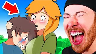 FUNNIEST Adventure of Alex and Steve In MINECRAFT! (Unforgettable Love Triangle!)