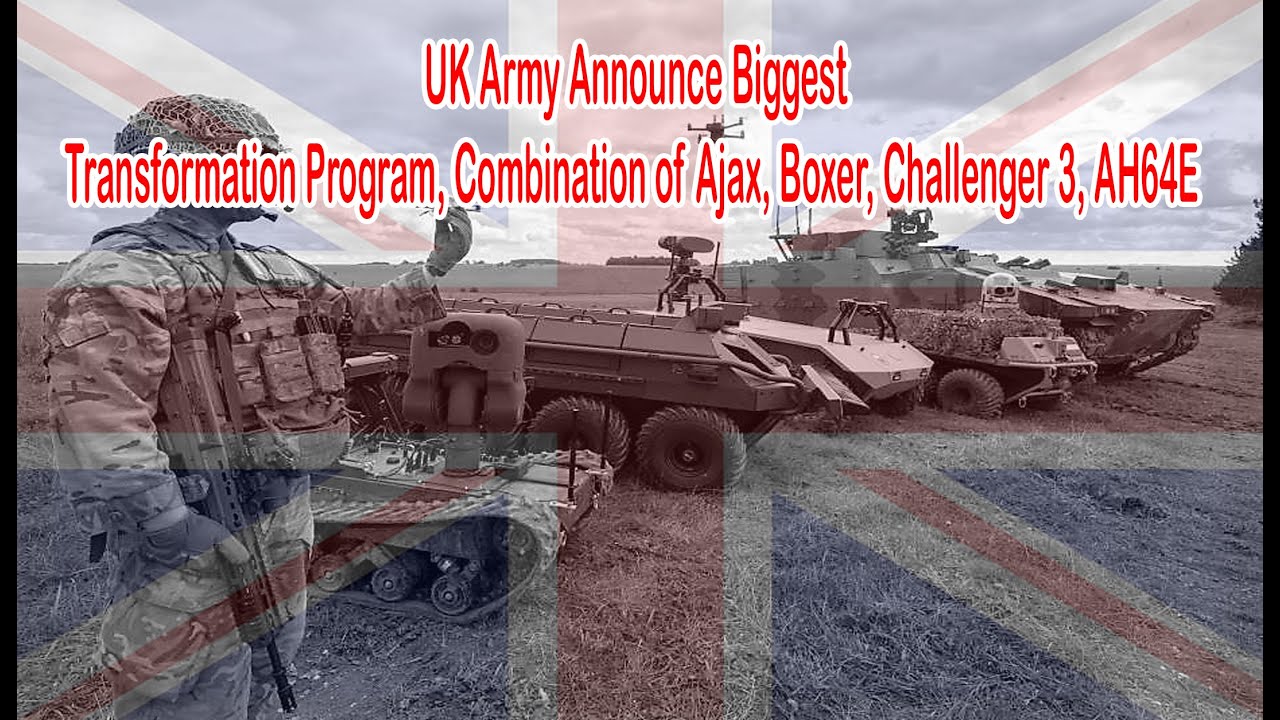 UK Army Announce Biggest Transformation Program, Combination of Ajax, Boxer, Challenger 3