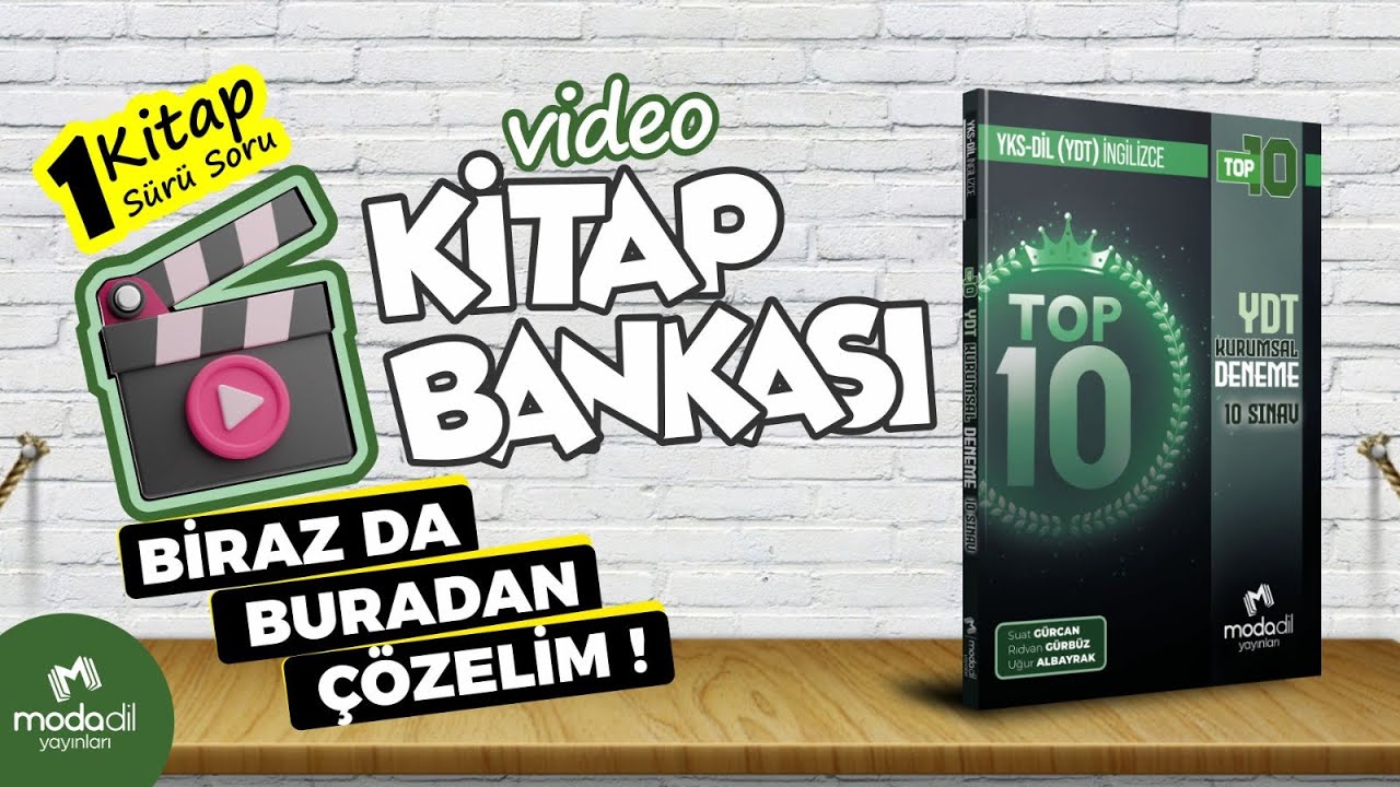 2026 YKS-DİL Video Kitap Bankası - TOP 10 KURUMSAL DENEME
