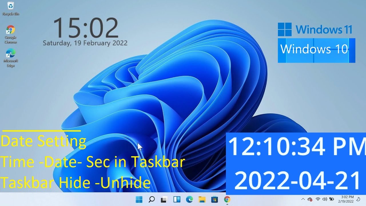 How To Show Time In Taskbar Windows Customization Taskbar YouTube How To Show Time In Taskbar Windows Customization Taskbar YouTube