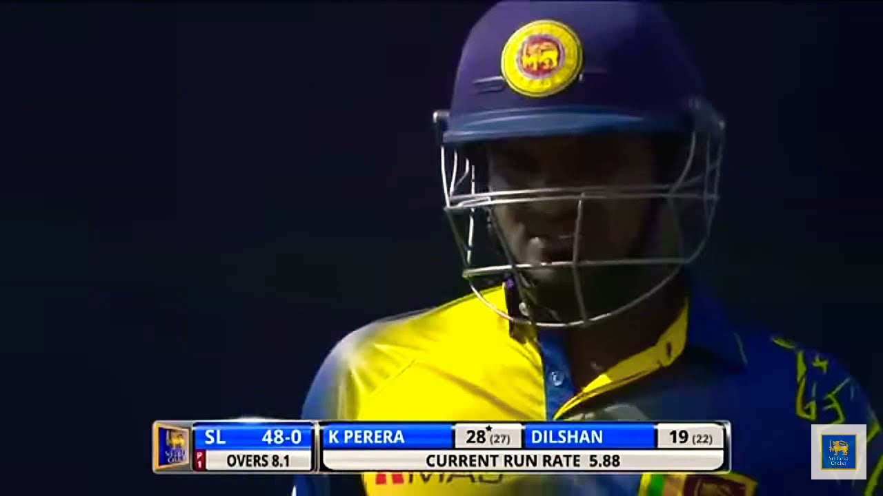 Tillakaratne Dilshan scores 10,000 ODI runs with a half century.