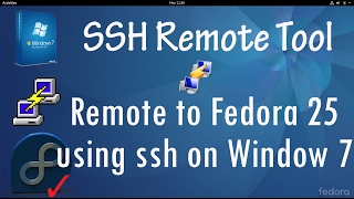 Fedora 25 Tutorial - SSH Remote from Window to Fedora 25 Server using Putty