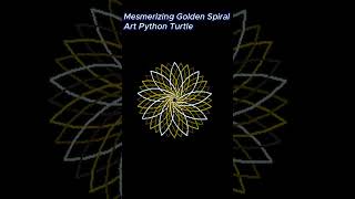 Mesmerizing Golden Spiral Art ✨ Python Turtle Magic #shorts