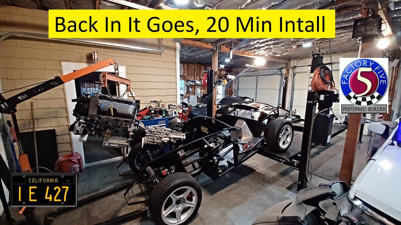 One Man, 20 Minute Engine Install - YouTube
