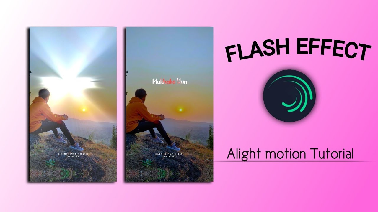 Flash Effect Tutorial | Alight Motion Editing 🔆 new status lyrics editing tutorial 