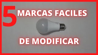 5 MARCAS de FOCOS LED 💡  FÁCILES de MODIFICAR!!! PARA el FOCO LED ETERNO