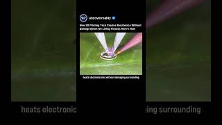 New 3D Printing Tech Creates Electronics Without Damage (Even On Living Tissue) #tech #shorts